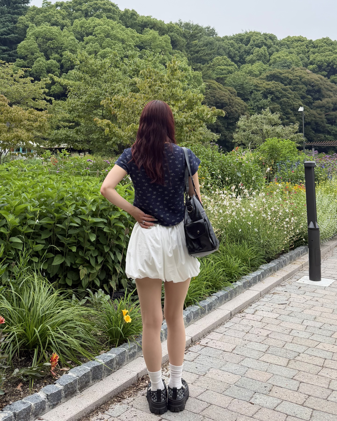 花柄ヘンリーネックT BB0121