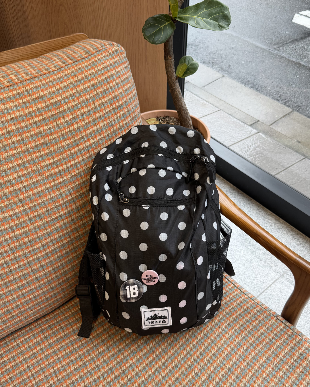 ドット柄バックパックコンパクト BB0132