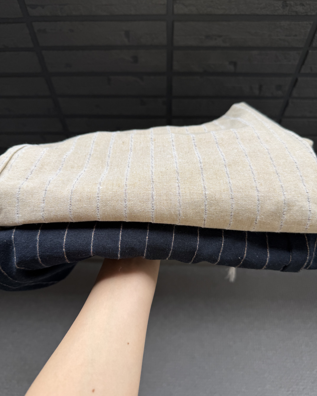 【一部即納】ピンストライプイージーパンツ BB0134