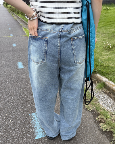 ルーズストレートVカットパンツ BB0168
