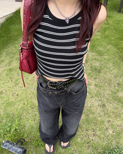ルーズストレートVカットパンツ BB0168