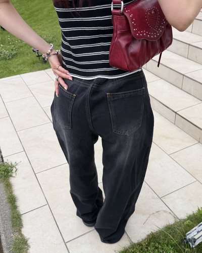 ルーズストレートVカットパンツ BB0168
