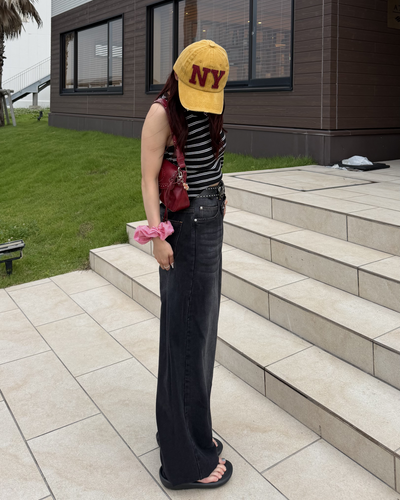 ルーズストレートVカットパンツ BB0168
