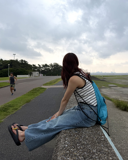 ルーズストレートVカットパンツ BB0168