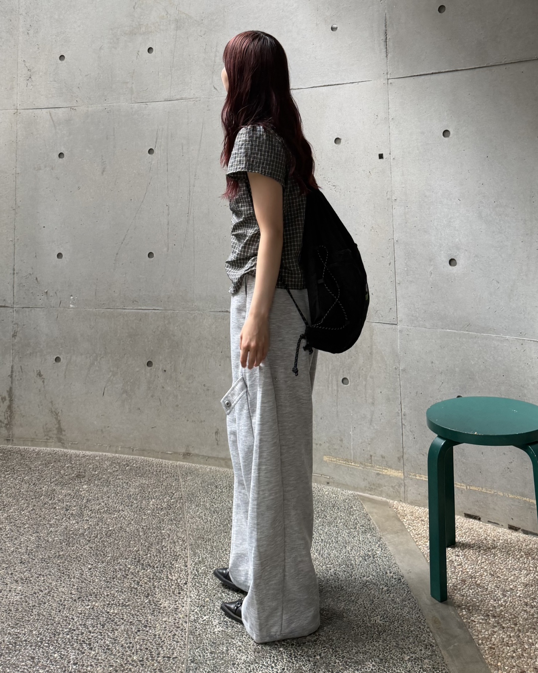 ワイドレッグスポーティースウェットパンツ BB0169