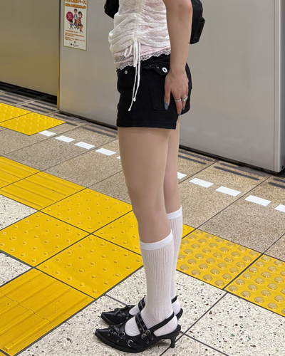 スタッズデニムショートパンツ BB0205