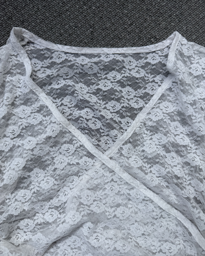 レースクロスデザインサイドギャザーT BB0211