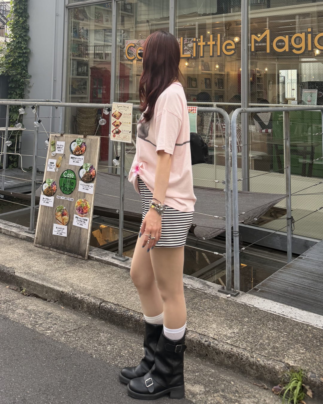 ボーダードローストリングショートパンツ BB0218