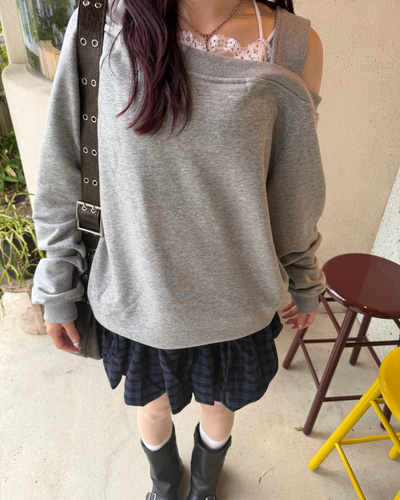 オバーオフショルダースウェット BB0249