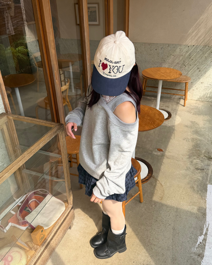 オバーオフショルダースウェット BB0249