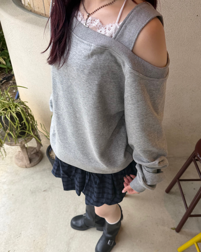 オバーオフショルダースウェット BB0249