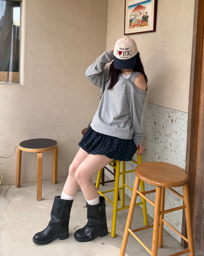 オバーオフショルダースウェット BB0249