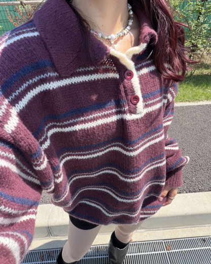 レトロボーダーポロニット BB0252