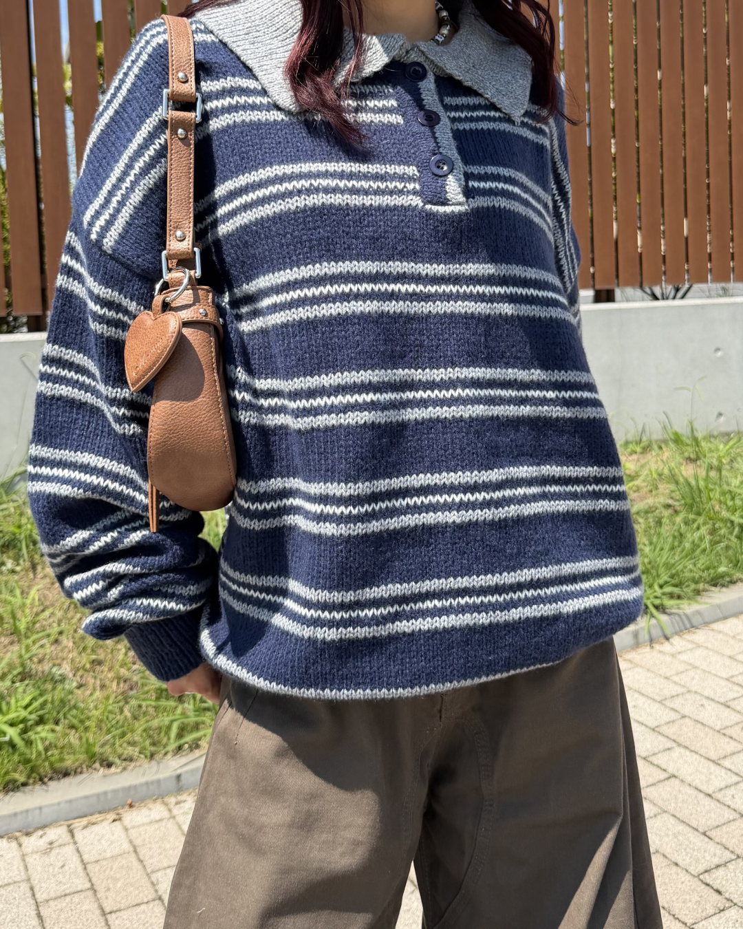 レトロボーダーポロニット BB0252