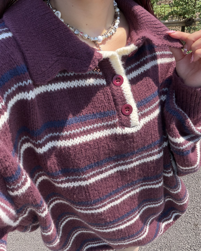 レトロボーダーポロニット BB0252