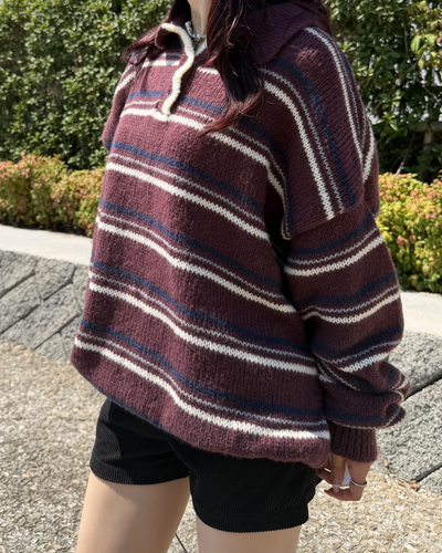 レトロボーダーポロニット BB0252