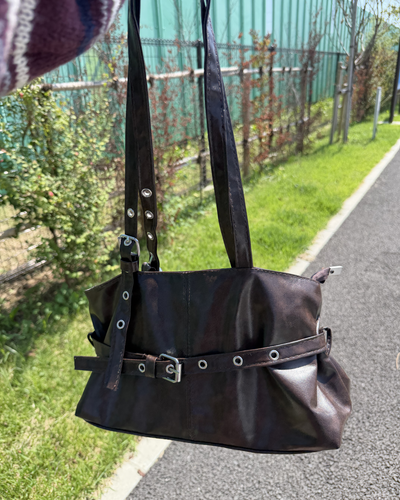 ヴィンテージダブルバックルショルダーバッグ BB0300