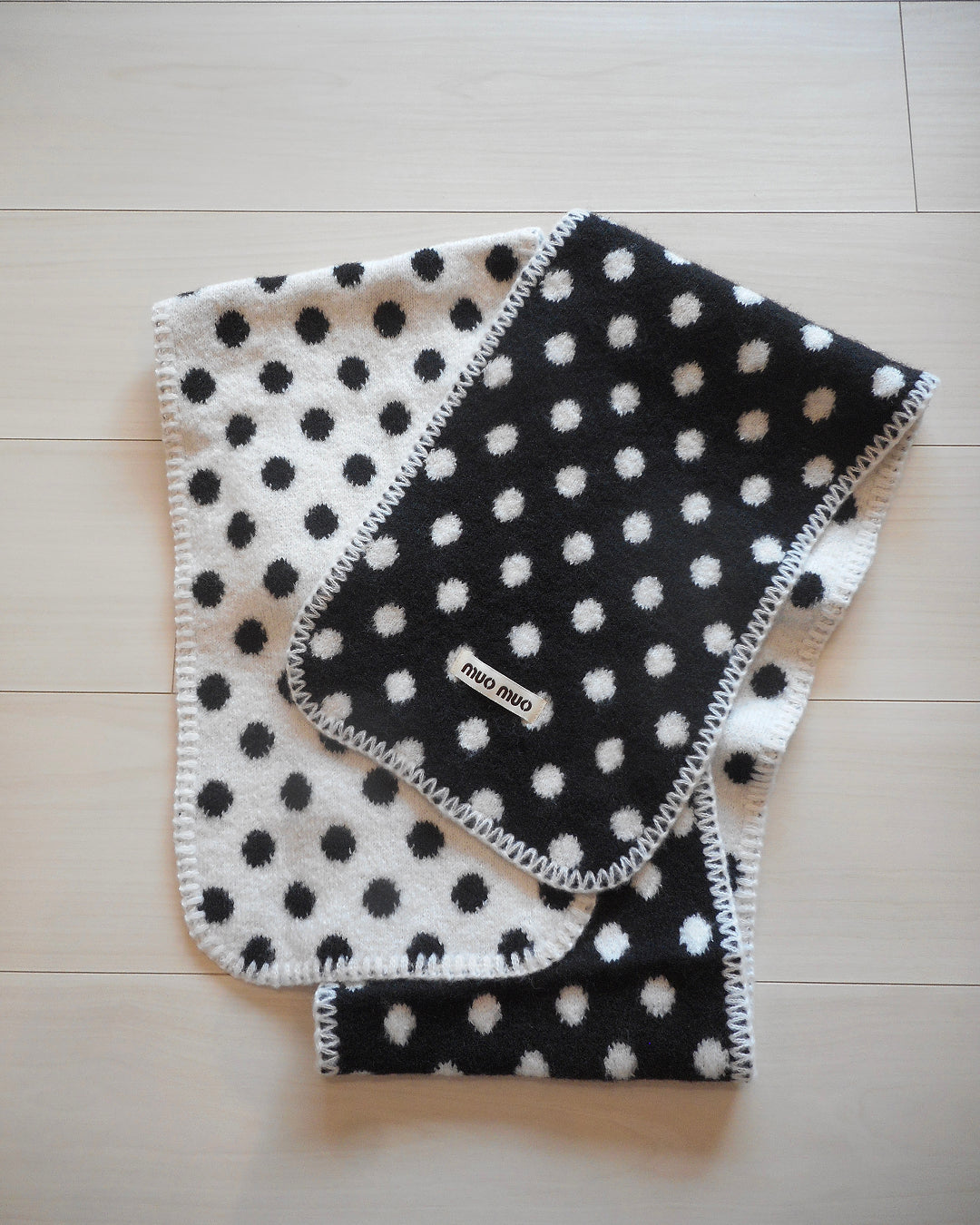 ドット柄マフラー BB0334