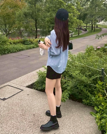 ブルーストライプシャツ　BM0006