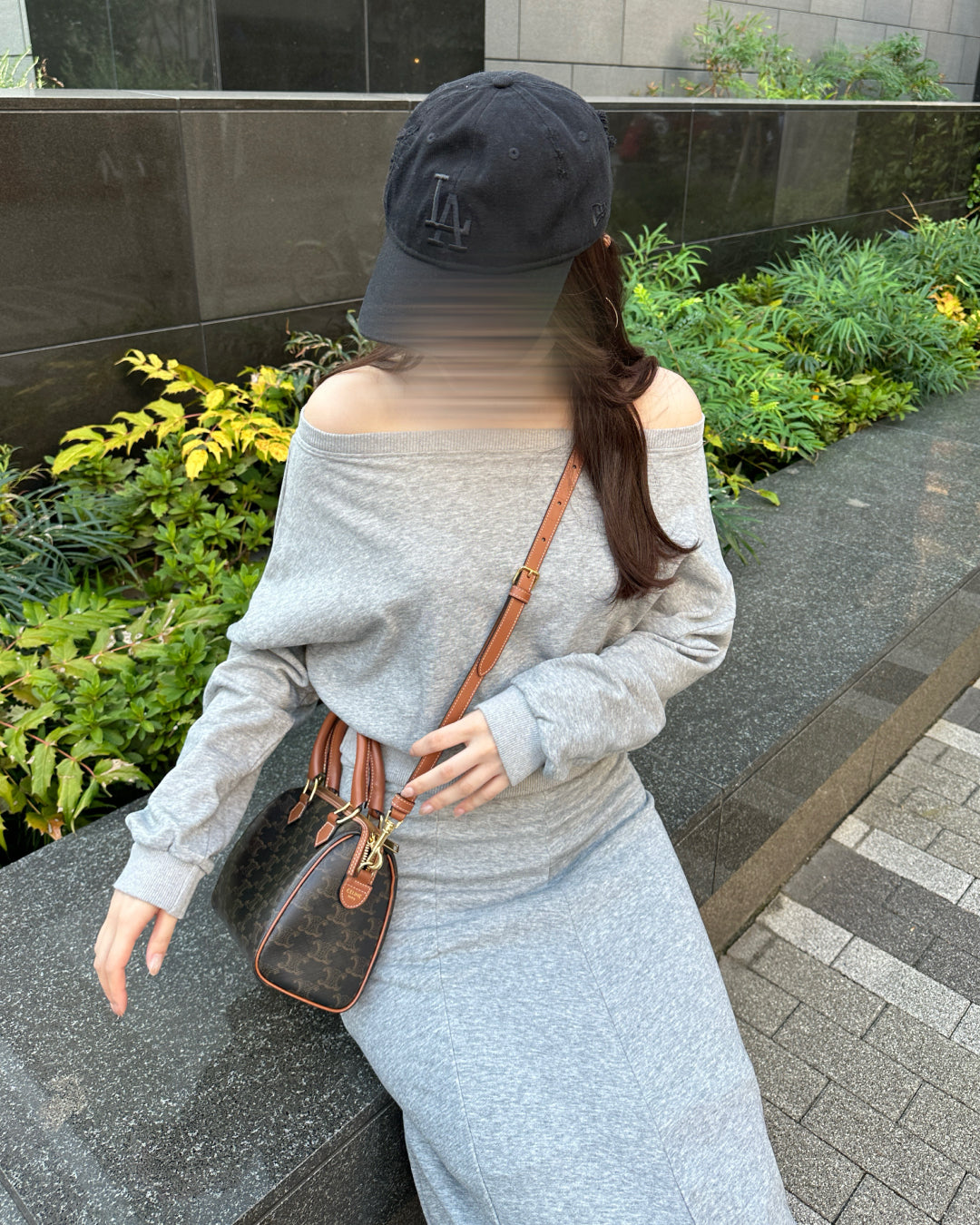 Aラインロングスウェットスカート BM0072