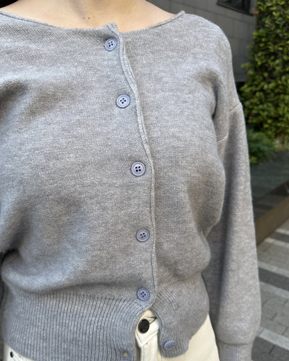 ラウンドネックニットカーディガン BM0099