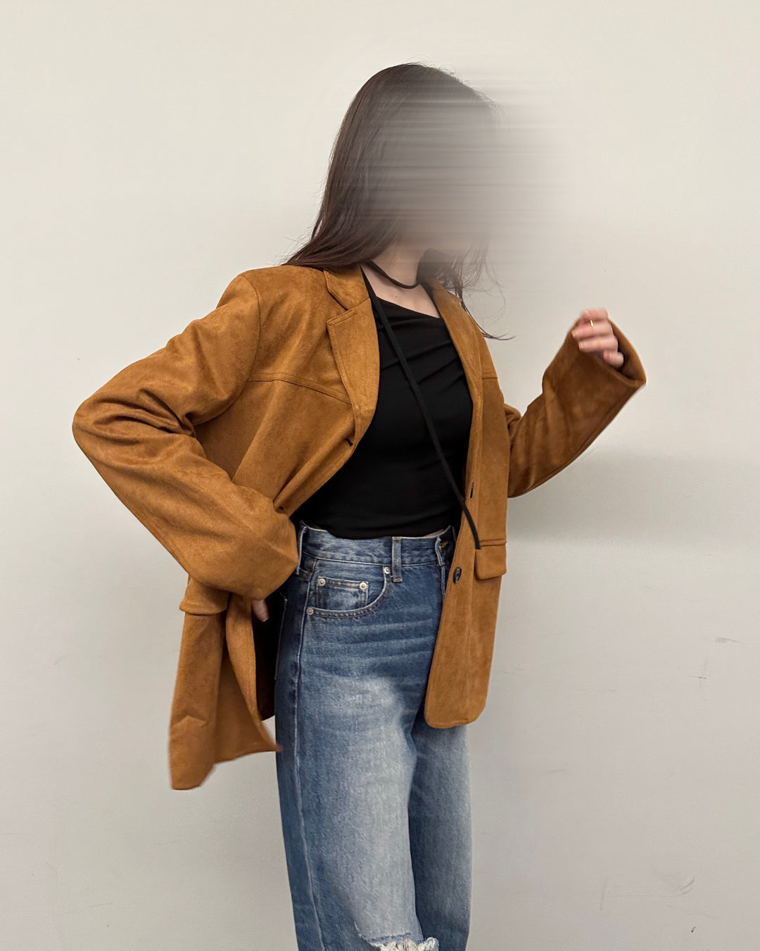 スエードシングルミドルジャケット BM0120