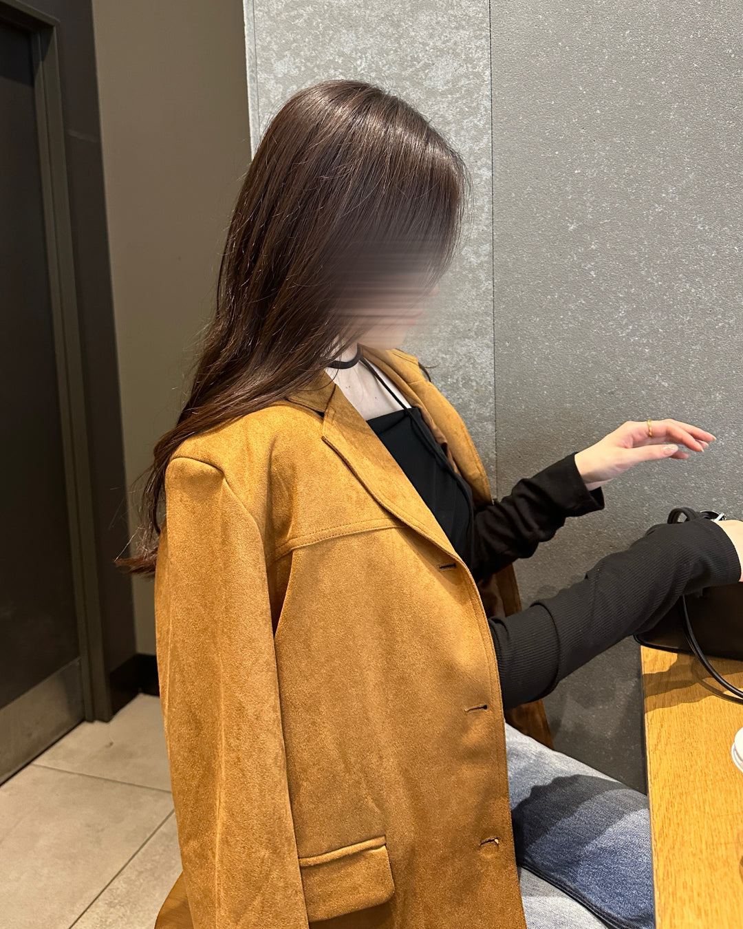 スエードシングルミドルジャケット BM0120