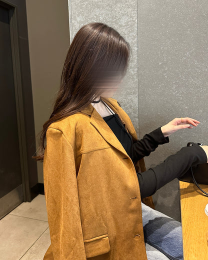 スエードシングルミドルジャケット BM0120