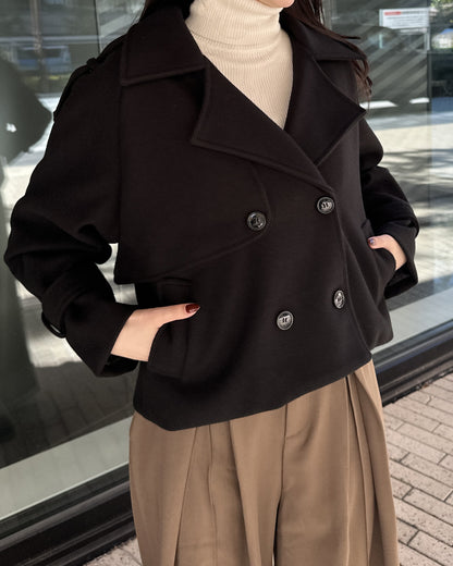 ウールライクショートPコート BM0122