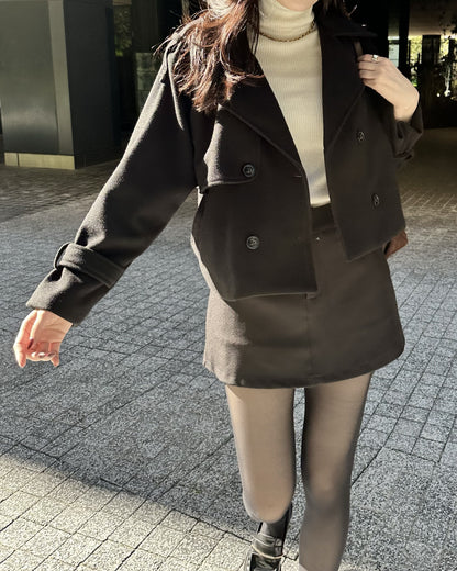 ウールライクショートPコート BM0122