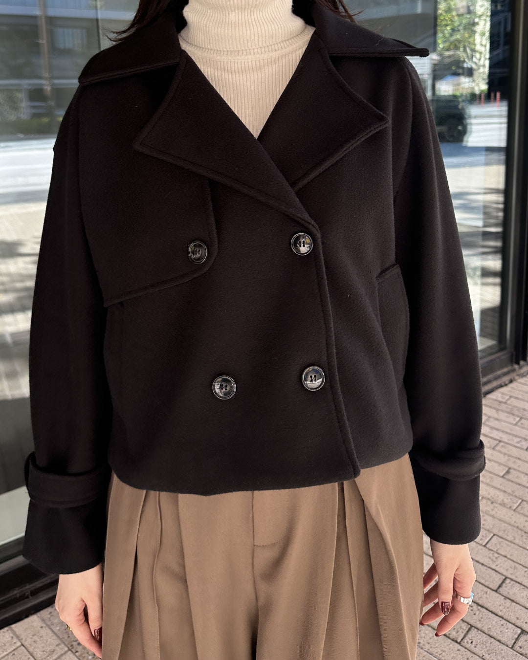 ウールライクショートPコート BM0122