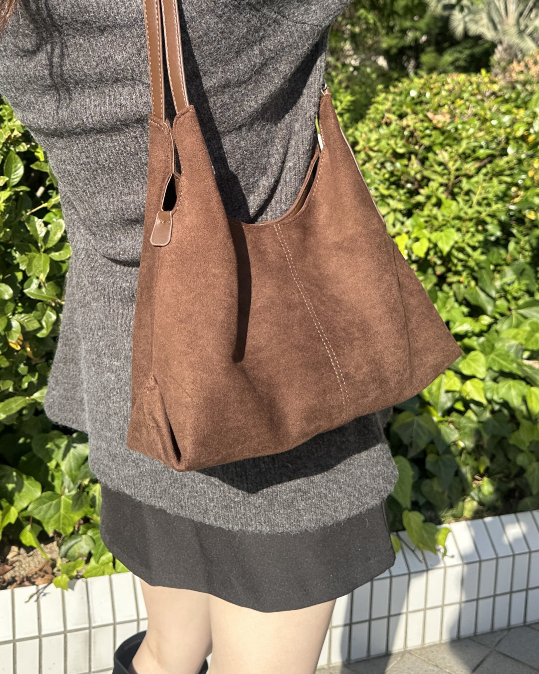 ダブルベルトスエードショルダーバッグ BM3004