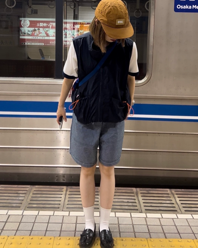 【即納】チェックショートパンツ　C0039