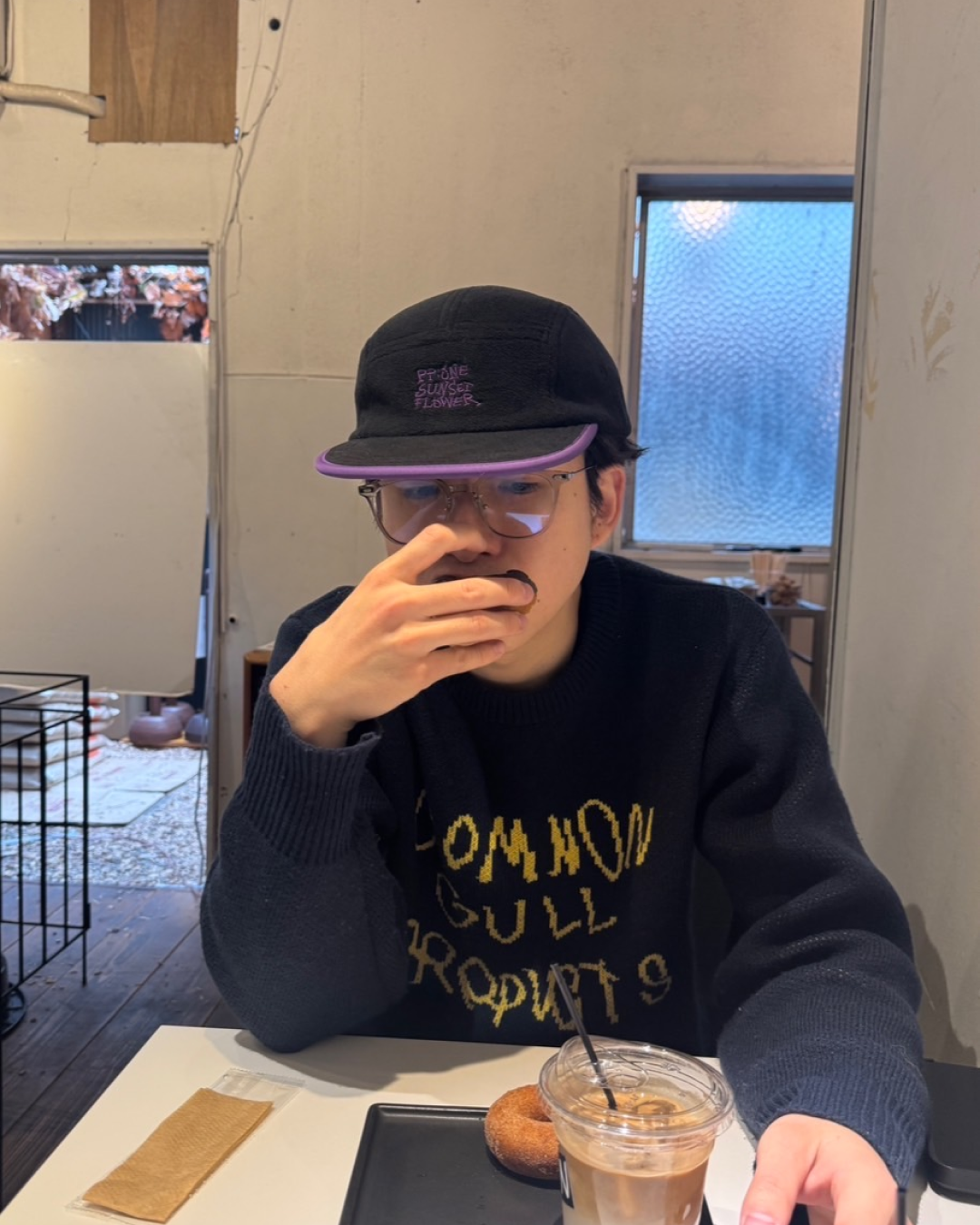 バイカラーストレートキャップ　C0101