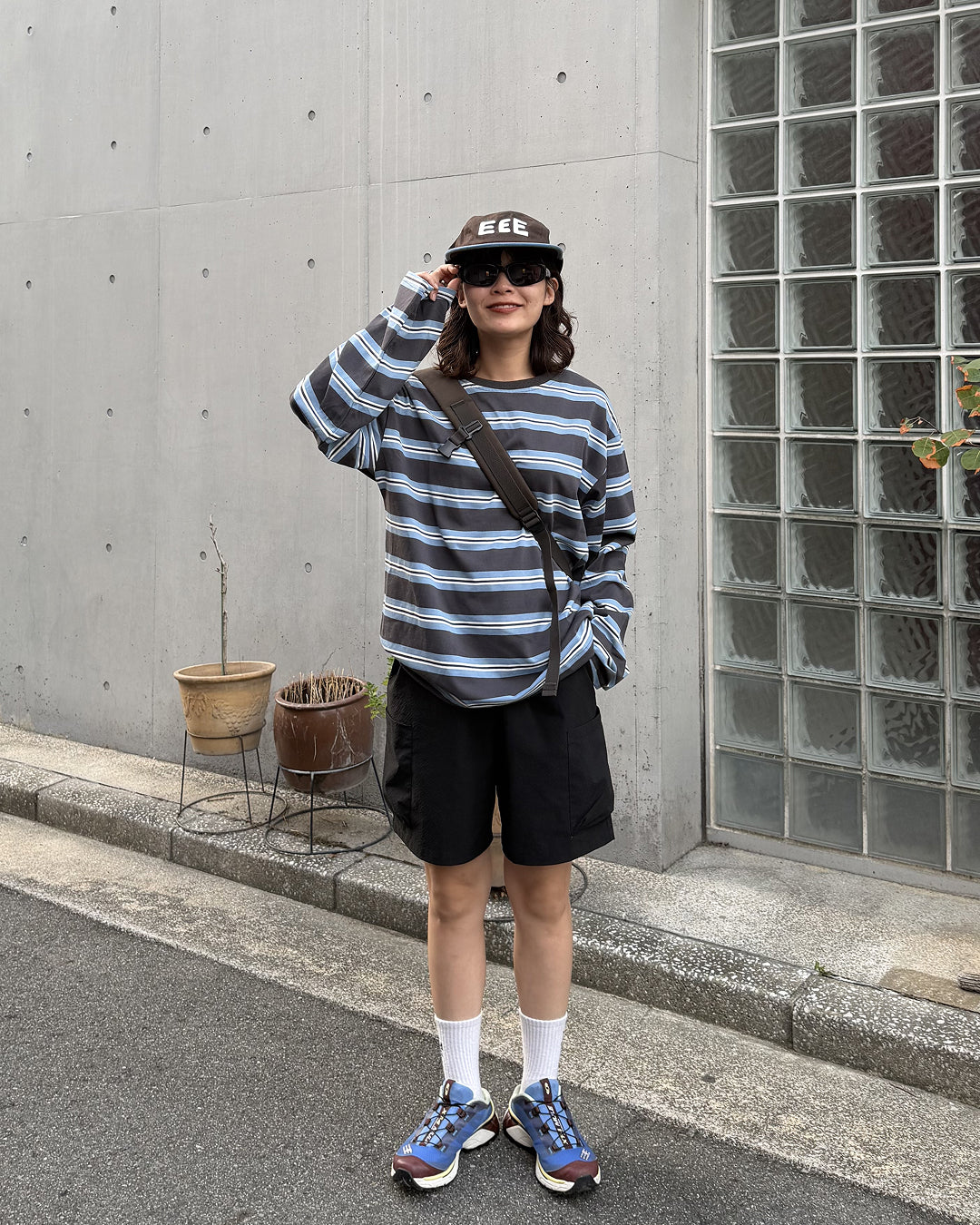 オーバーサイズ ボーダーTシャツ CG0053