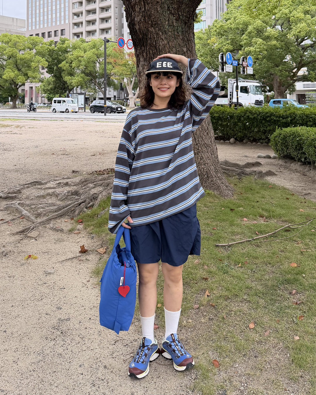 オーバーサイズ ボーダーTシャツ CG0053