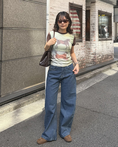 ヴィンテージ風グラフィックTシャツ CG0054