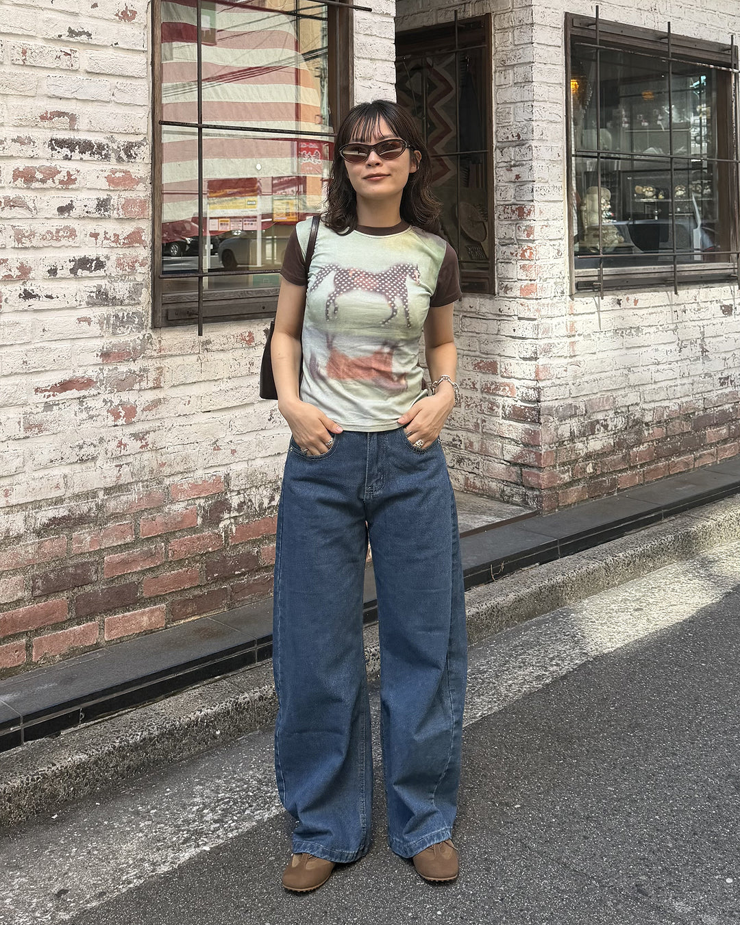 ヴィンテージ風グラフィックTシャツ CG0054