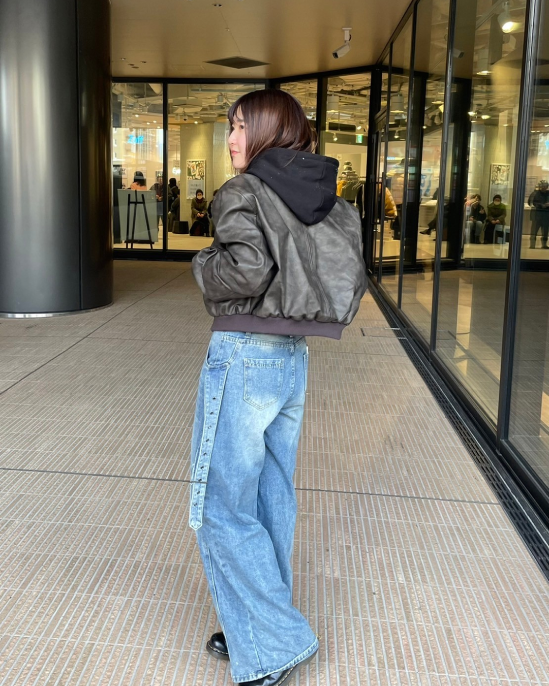 サイドベルトワイドレッグデニム CH0003 – YOLO(ヨロ サイドベルトワイドレッグデニム CH0003 – YOLO(ヨロ