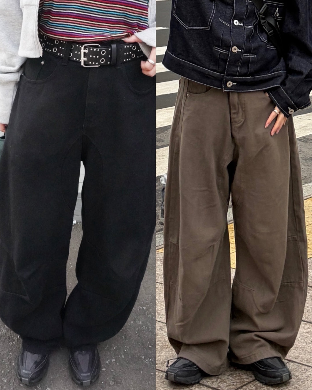 【即納】ワイドレッグデニムパンツ CH0146