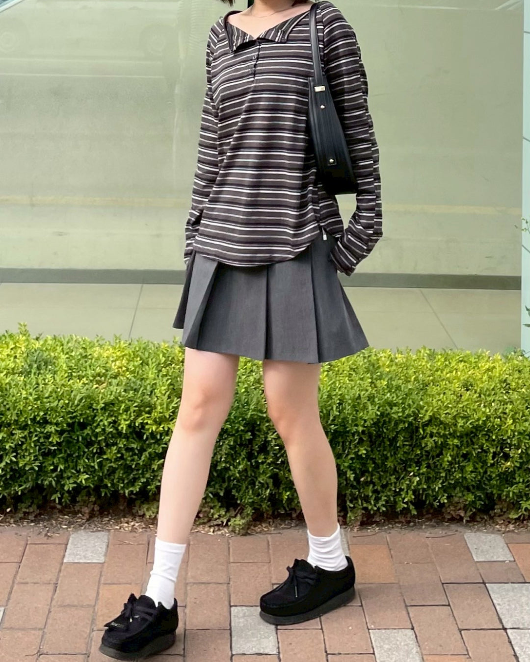 オフショルダーボーダーカットソー CH0182 – YOLO（ヨロ