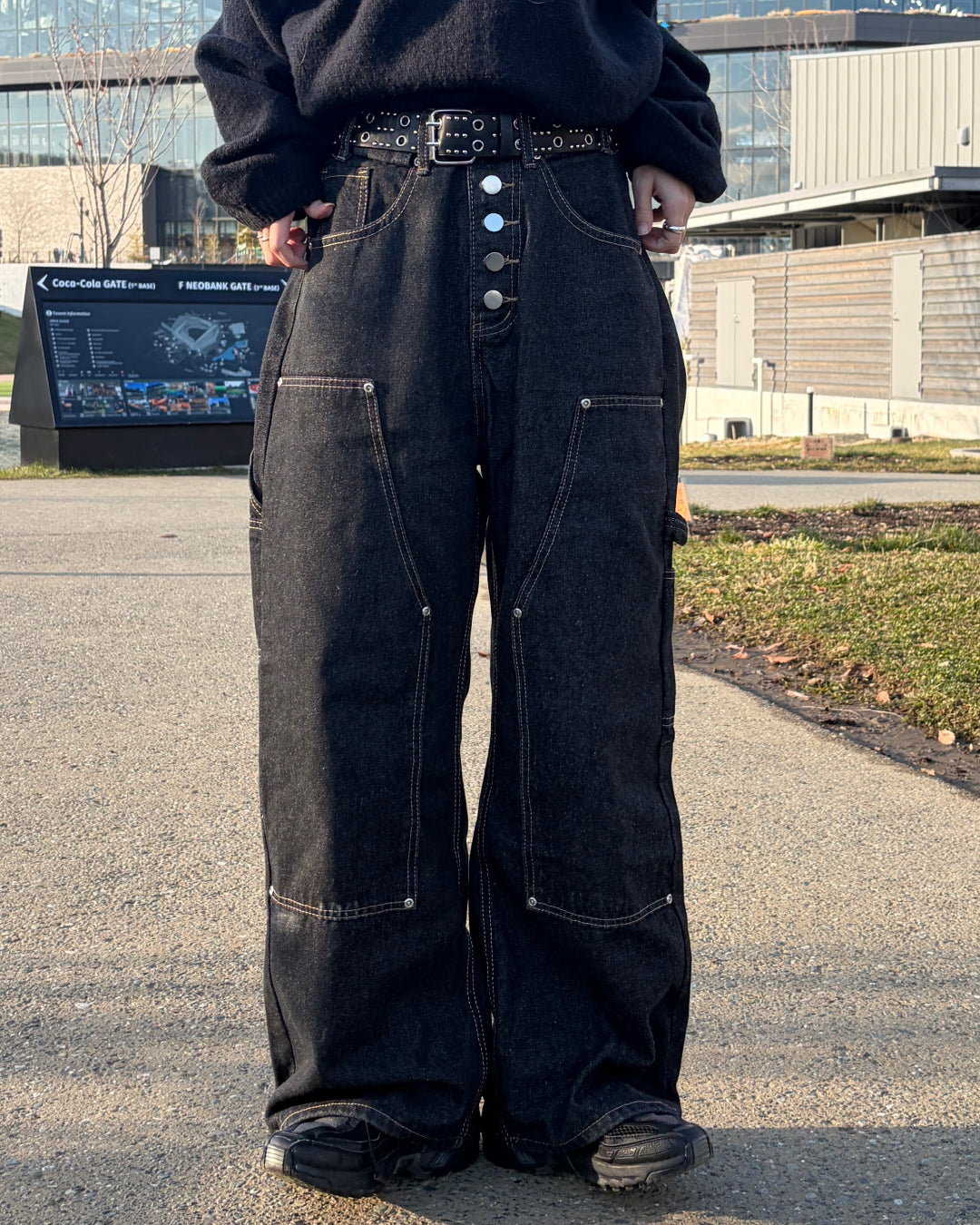 ステッチラインボタンフライカーブデニムパンツ CH0245 – YOLO（ヨロ