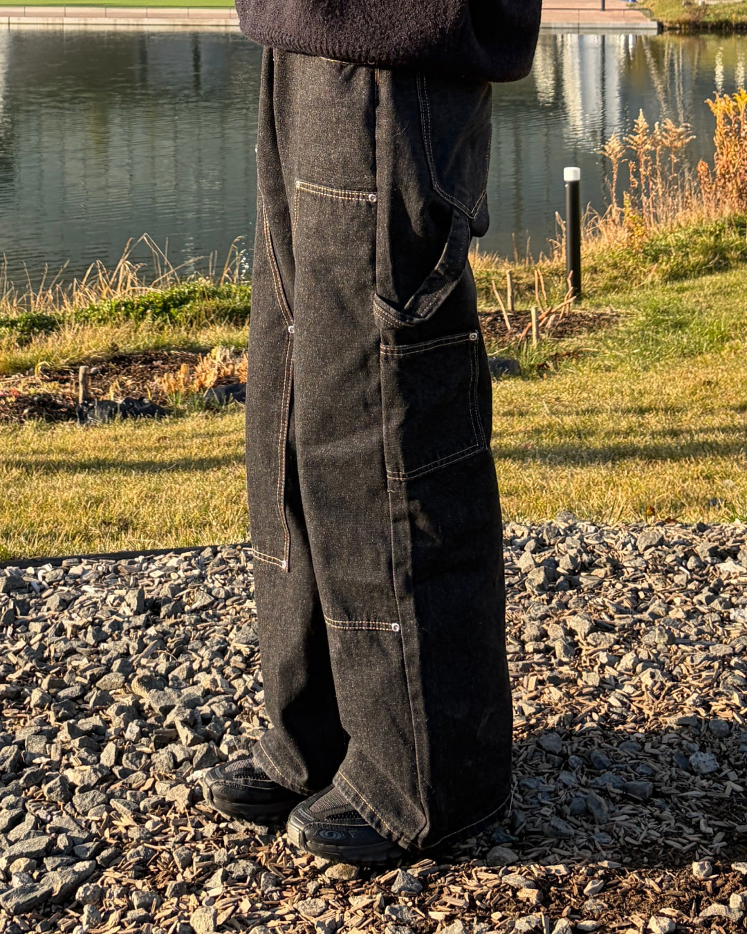 ステッチラインボタンフライカーブデニムパンツ CH0245 – YOLO（ヨロ