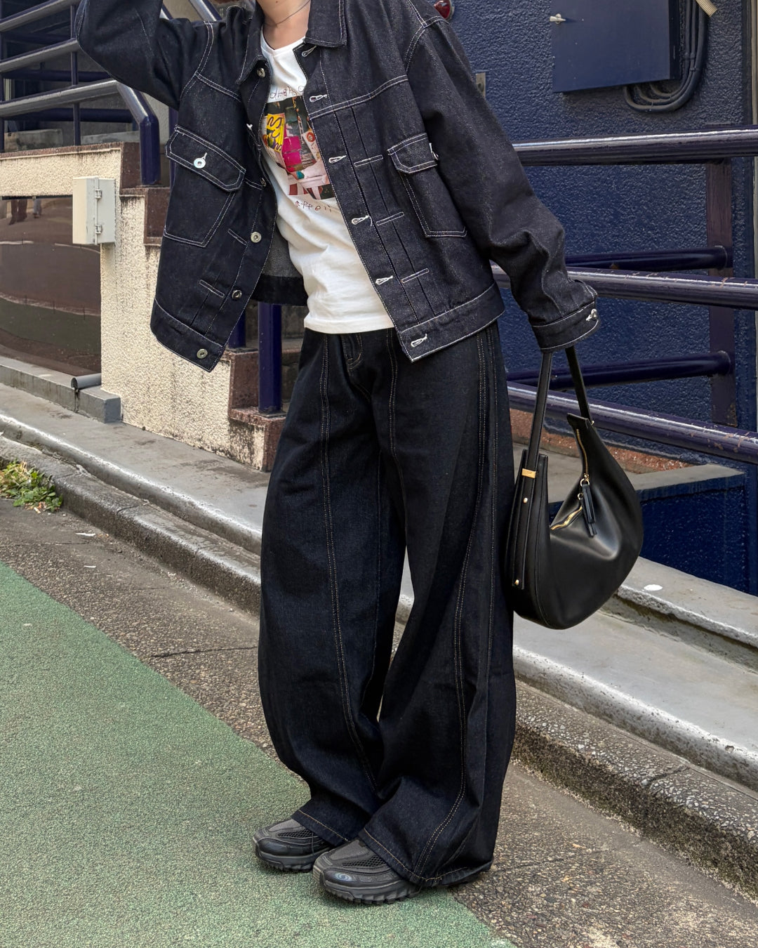 インディゴステッチラインデニム CH0285