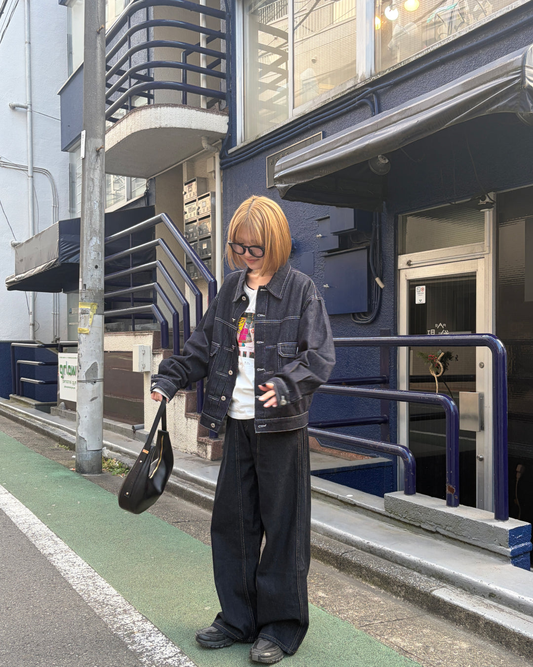 インディゴステッチラインデニム CH0285