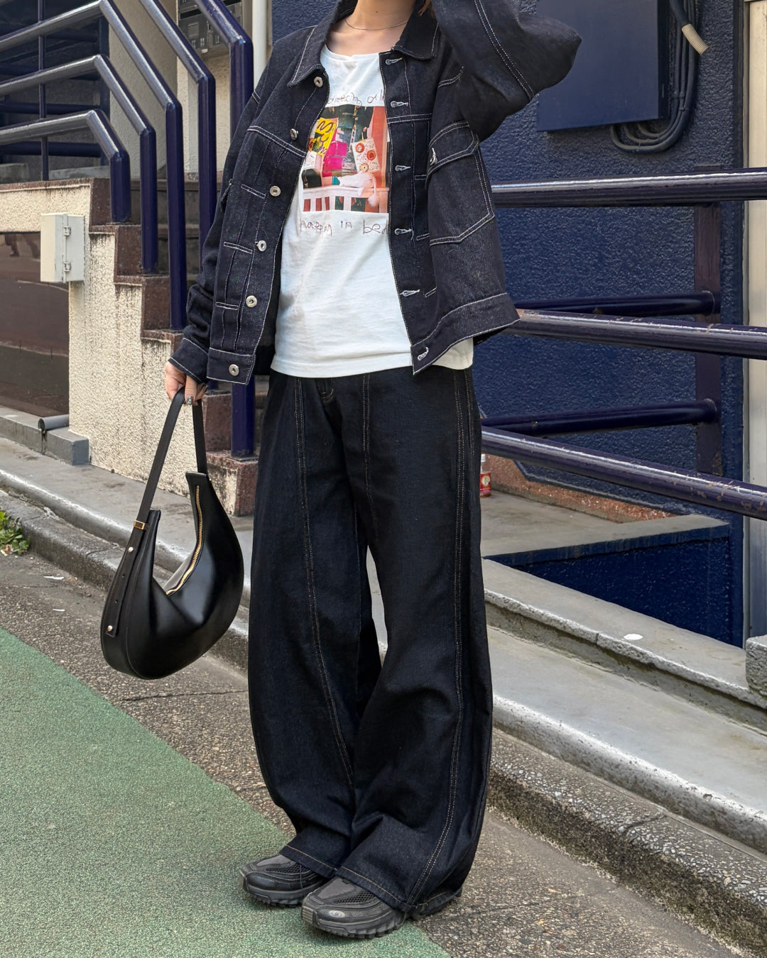 インディゴステッチラインデニム CH0285