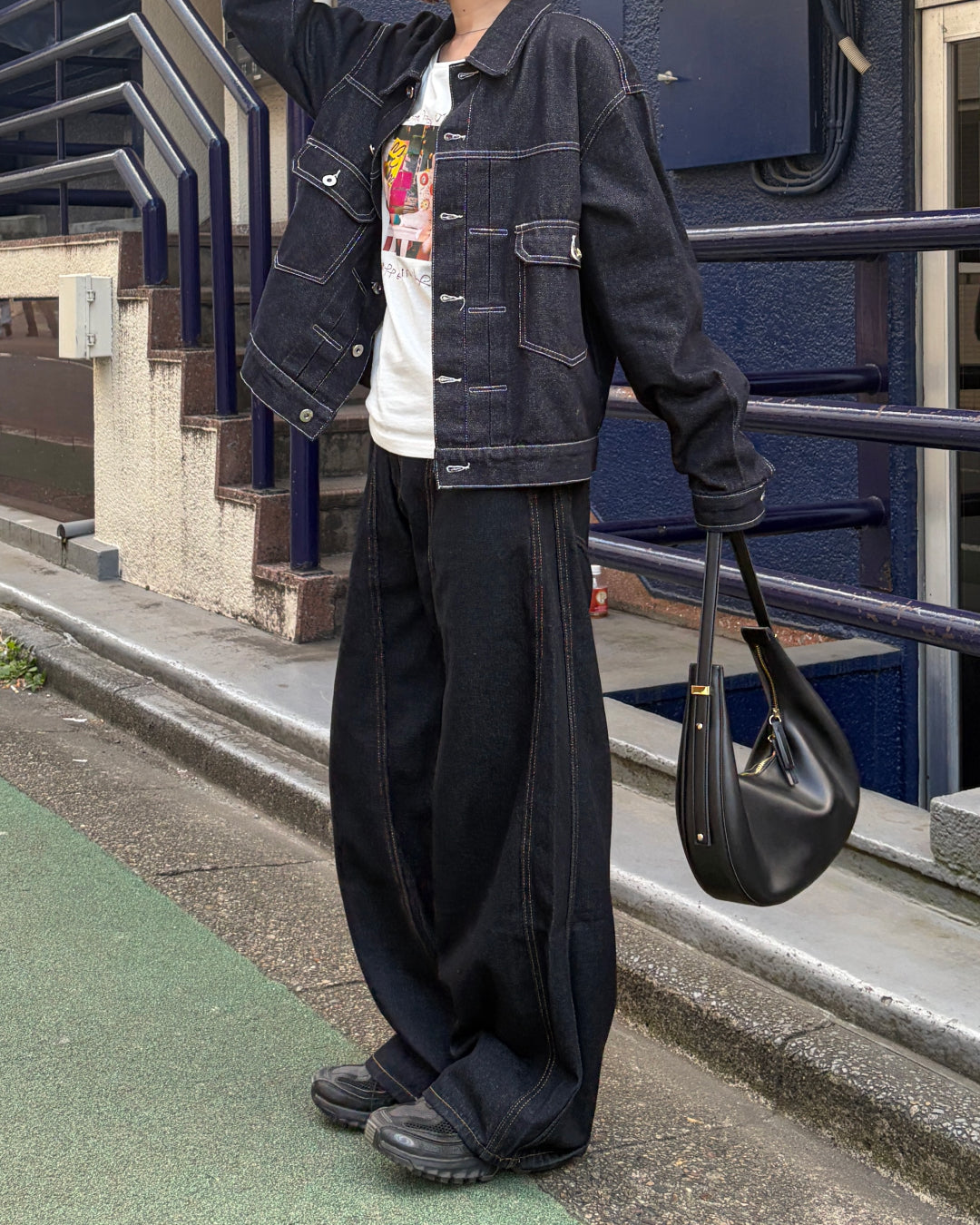 インディゴステッチラインデニム CH0285