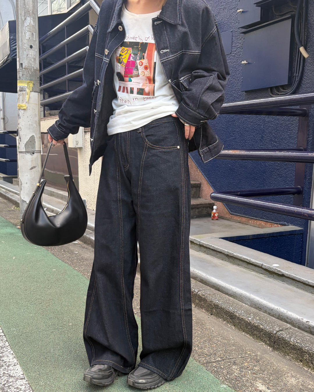 インディゴステッチラインデニム CH0285