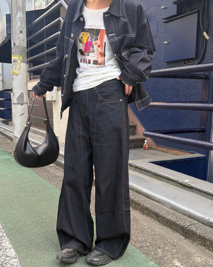 インディゴステッチラインデニム CH0285