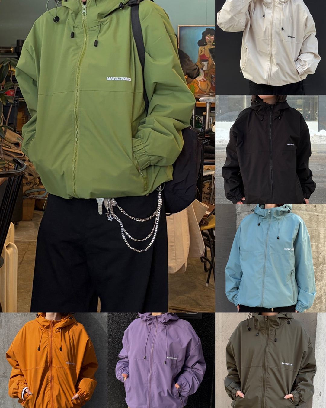 【一部即納】カラーカジュアルブルゾン CH2010